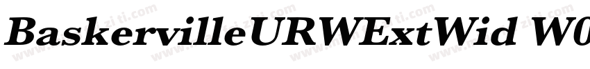 BaskervilleURWExtWid W01 Rg字体转换